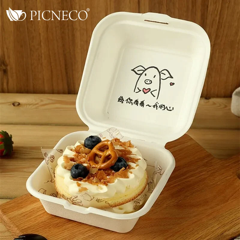 товар Бургер бокс из целлюлозы, 167x164x93, белый BB006